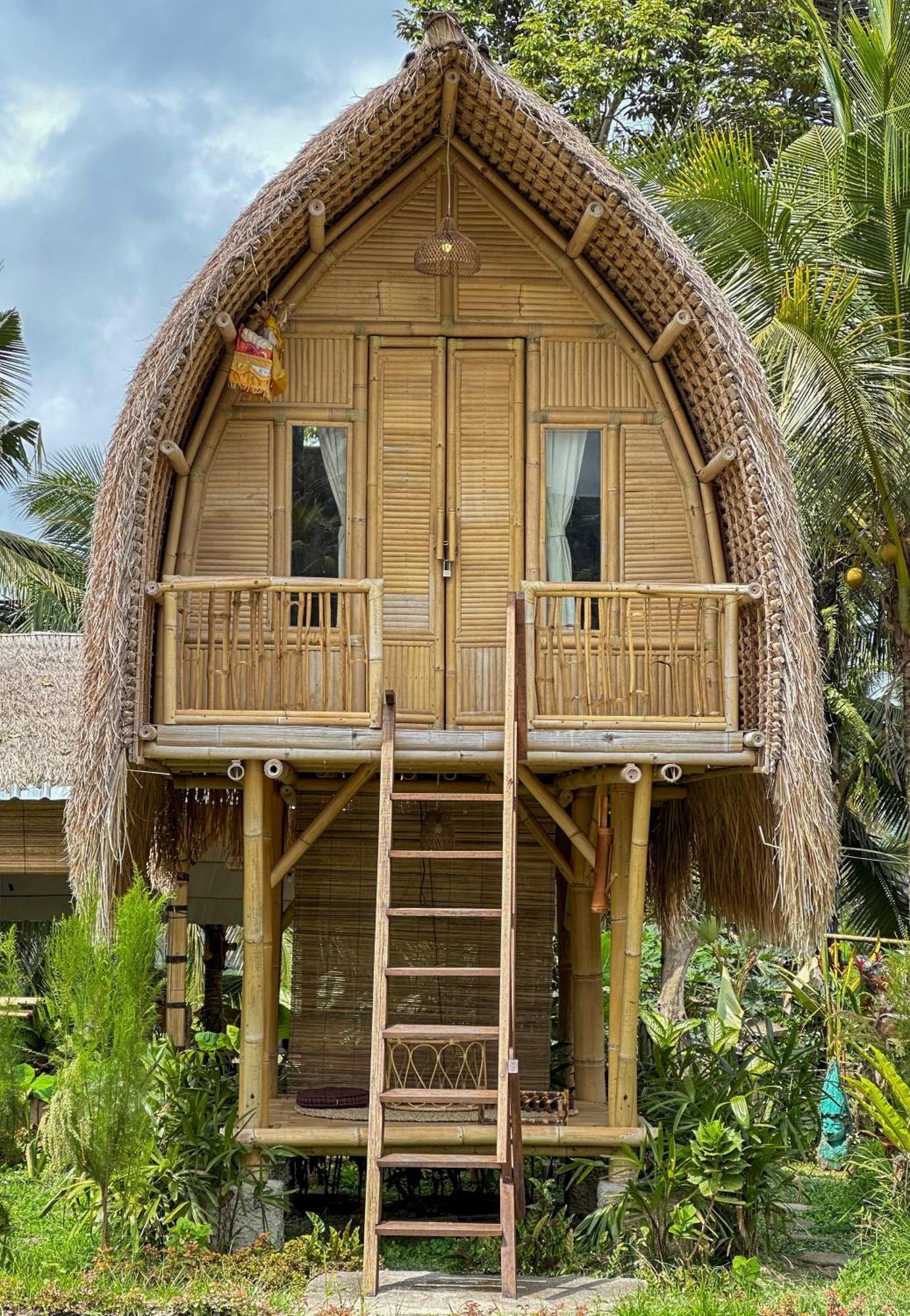 Kawig Bamboo House - Ricefield View, Eco Bamboo Home Tampaksiring Kültér fotó