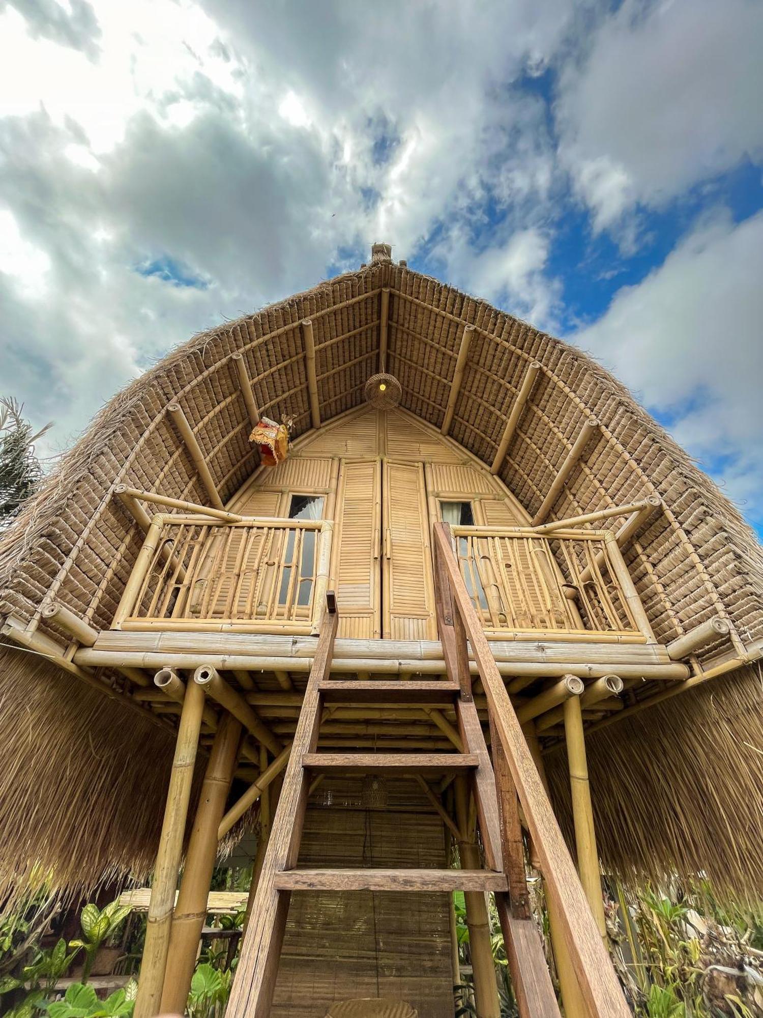 Kawig Bamboo House - Ricefield View, Eco Bamboo Home Tampaksiring Kültér fotó