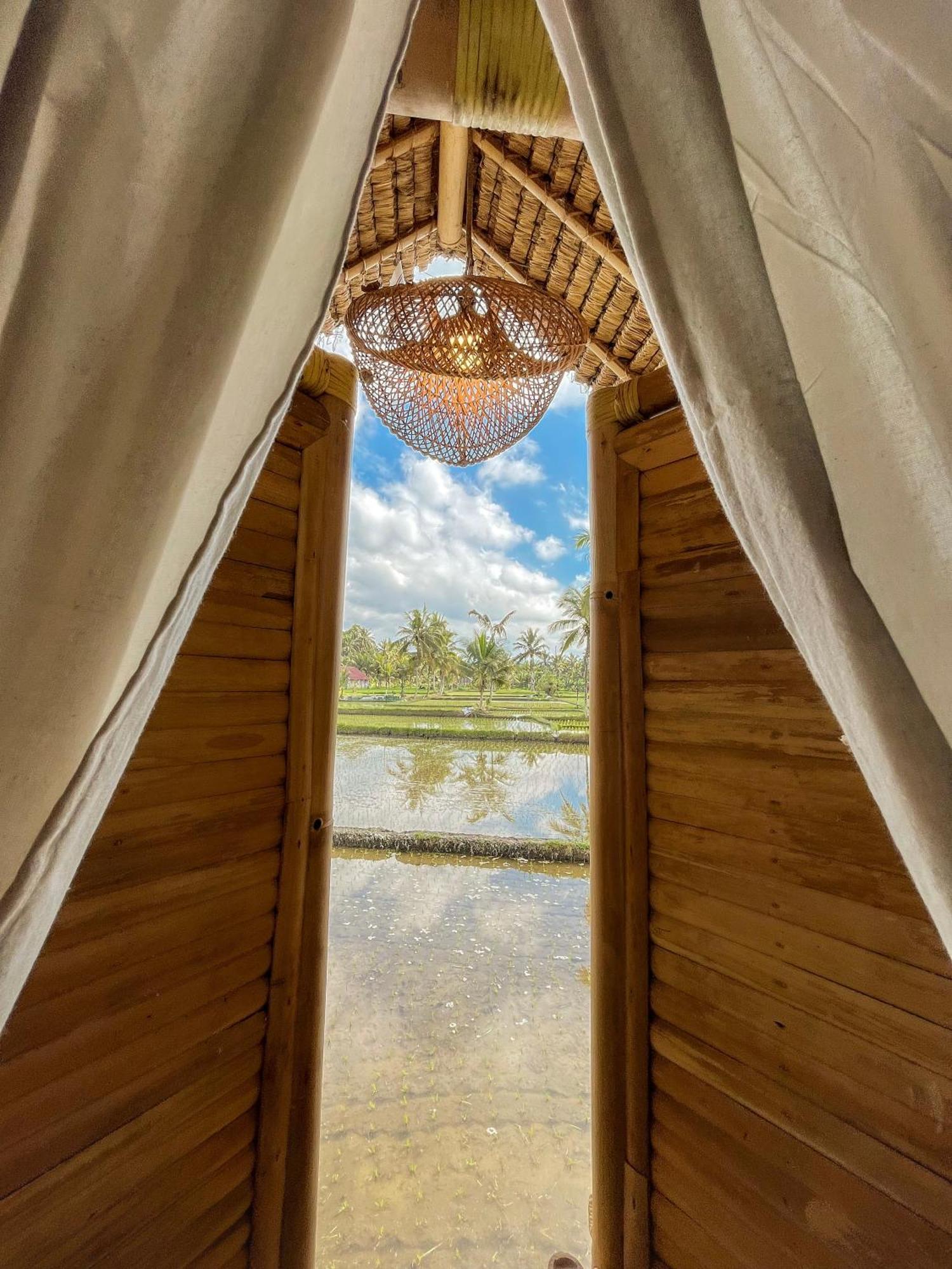 Kawig Bamboo House - Ricefield View, Eco Bamboo Home Tampaksiring Kültér fotó