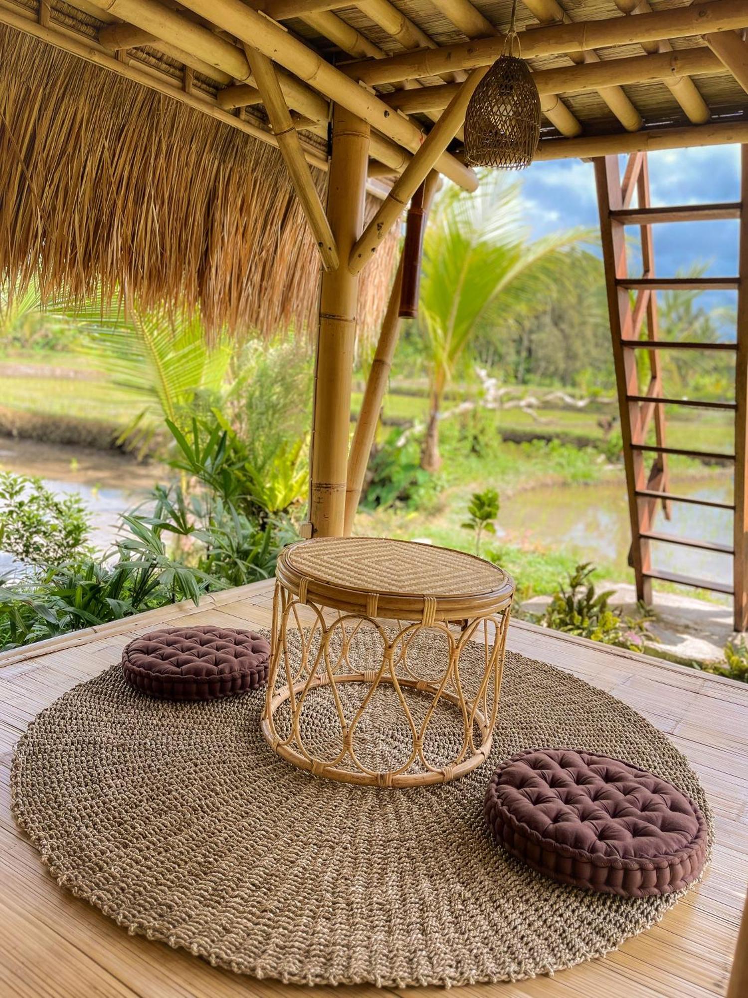 Kawig Bamboo House - Ricefield View, Eco Bamboo Home Tampaksiring Kültér fotó